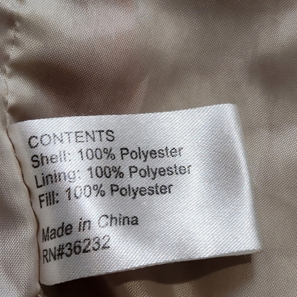 Size XL Quilted spring Jacket Muted Orange color Collared GALLERY - Picture 16 of 16